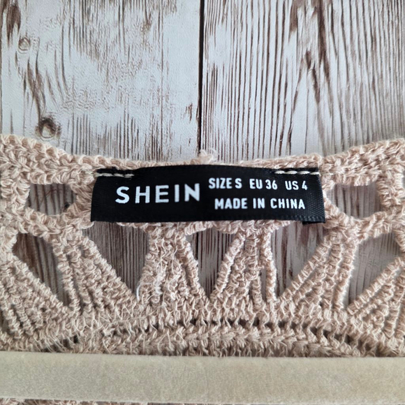 Women's SHEIN Beige Midi Dress Size S - Picture 4 of 8